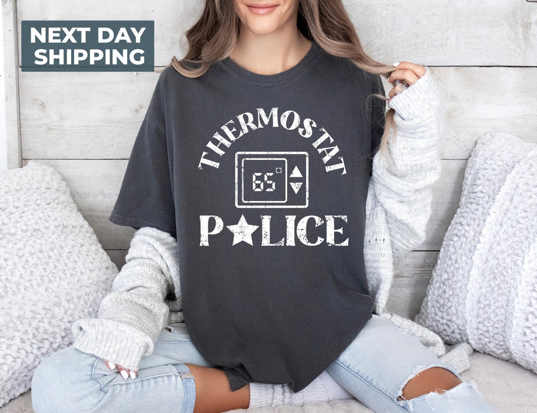 Funny Fathers Day Gift, Thermostat Police, Dad To Be Gift, Funny Shirt For Dad, Dad Jokes, Father's Day, Don't Touch The Thermostat - UK