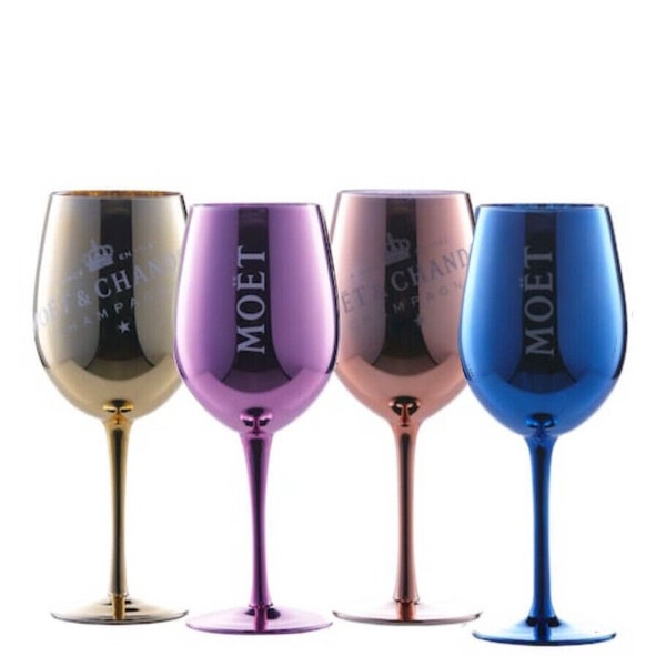 Moet & Chandon Champagner Glas Champagnerglas Pink/ Blau/ Gold/ Rose