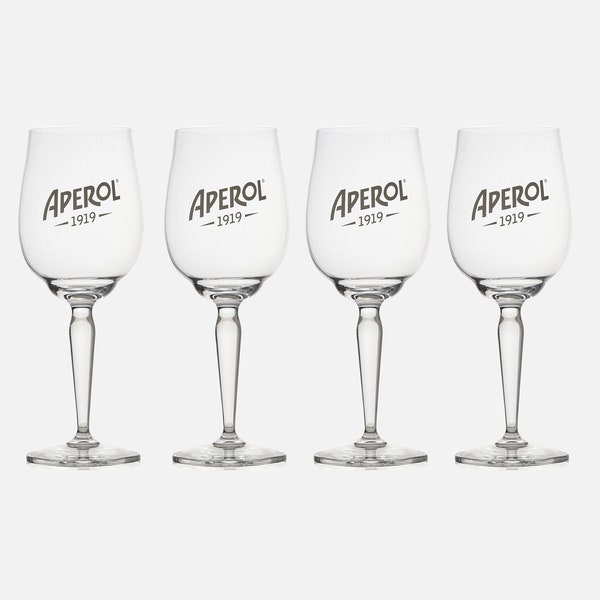 4x Aperol Spritz 1919 Glas Stielglas Weinglas Apparativ Cocktailglas Bar Gläser Neu