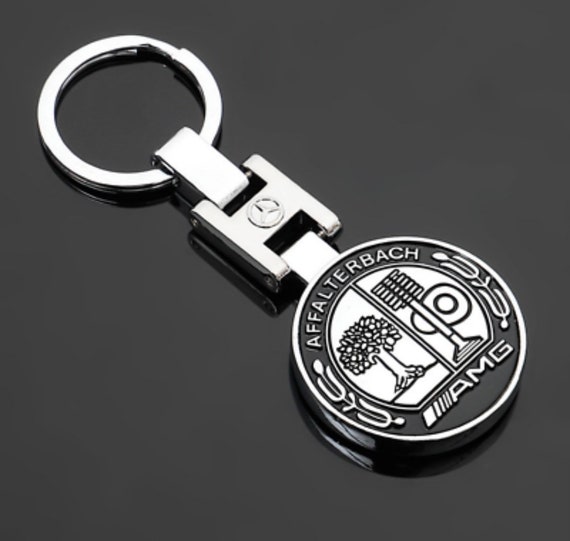 Mercedes-Benz Crocodile Embossed Leather Key Ring