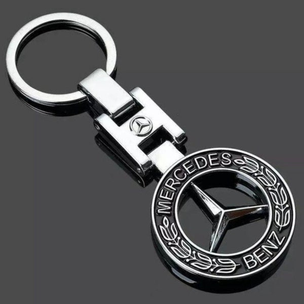 Mercedes Benz key ring logo AMG metal