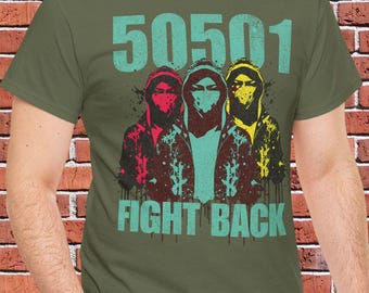 50501 Fight Back Unisex Tee: Resistance Activist Graphic T-Shirt