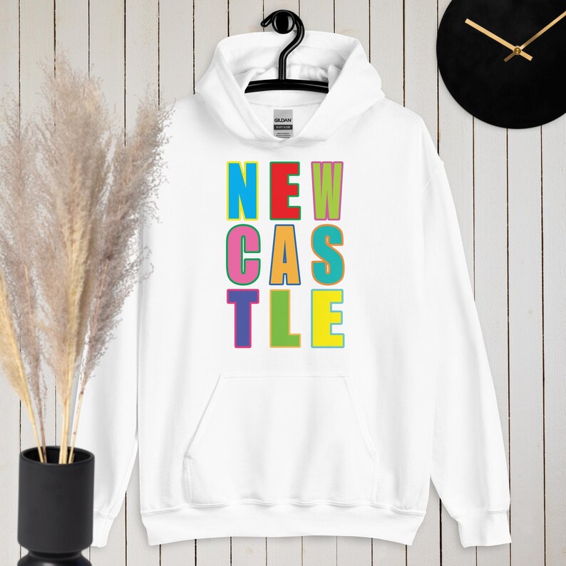 Newcastle, the Toon, Newcastle gift, Geordie gift, Newcastle upon Tyne unisex hoodie for the toon army Geordie. Howay the lads
