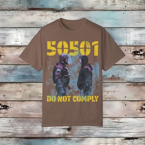 50501 Movement T-shirt: Anti Trump Resist Tee Espresso