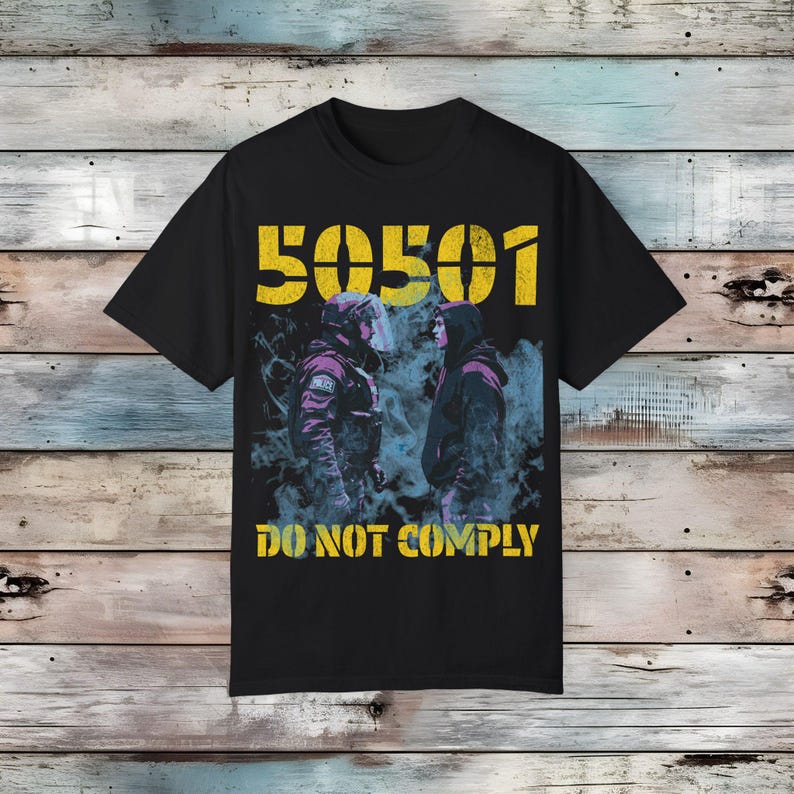 50501 Movement T-shirt: Anti Trump Resist Tee Black