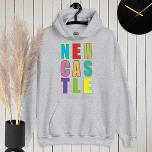 Newcastle, the Toon, Newcastle gift, Geordie gift, Newcastle upon Tyne unisex hoodie for the toon army Geordie. Howay the lads