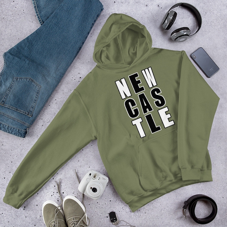 Newcastle, the Toon, Newcastle gift, Geordie gift, Newcastle upon Tyne unisex hoodie for the toon army Geordie.