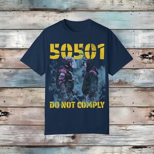50501 Movement T-shirt: Anti Trump Resist Tee True Navy