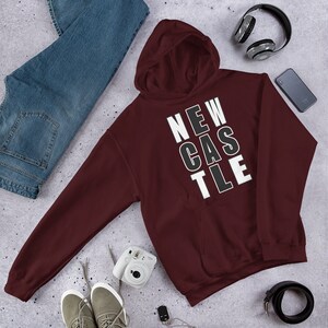 Newcastle, the Toon, Newcastle gift, Geordie gift, Newcastle upon Tyne unisex hoodie for the toon army Geordie.