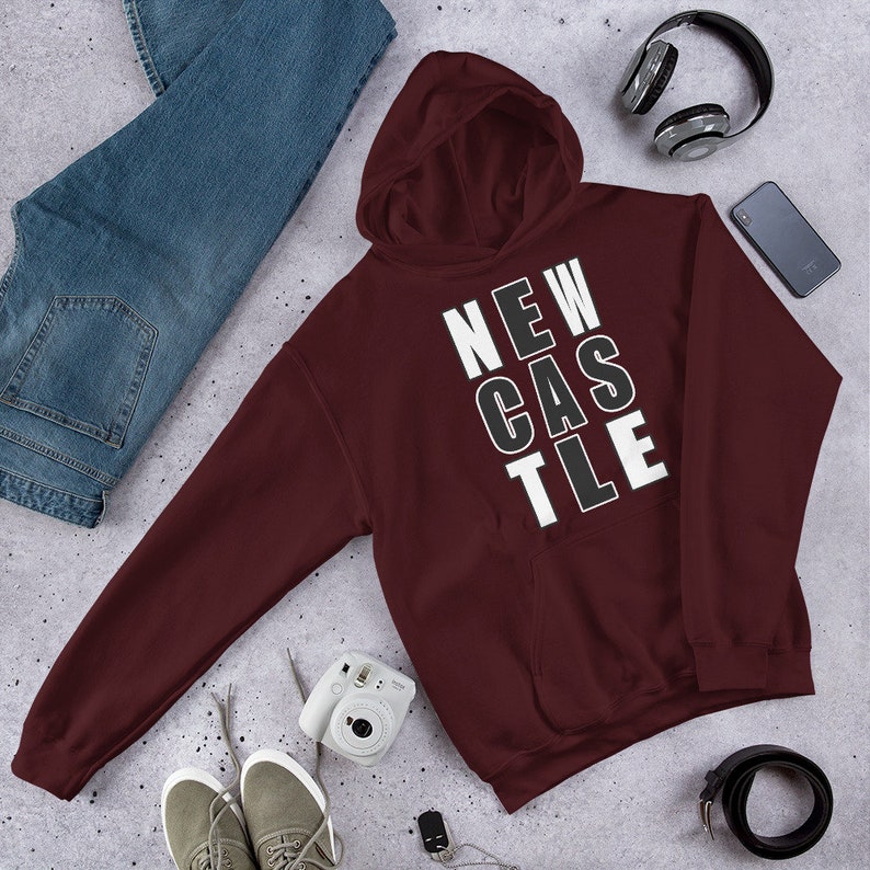 Newcastle, the Toon, Newcastle gift, Geordie gift, Newcastle upon Tyne unisex hoodie for the toon army Geordie.