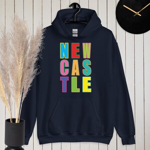 Newcastle, the Toon, Newcastle gift, Geordie gift, Newcastle upon Tyne unisex hoodie for the toon army Geordie. Howay the lads
