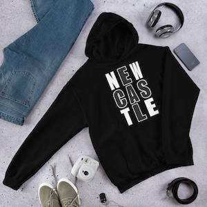 Newcastle, the Toon, Newcastle gift, Geordie gift, Newcastle upon Tyne unisex hoodie for the toon army Geordie.