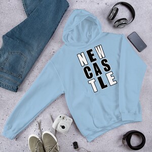 Newcastle, the Toon, Newcastle gift, Geordie gift, Newcastle upon Tyne unisex hoodie for the toon army Geordie.