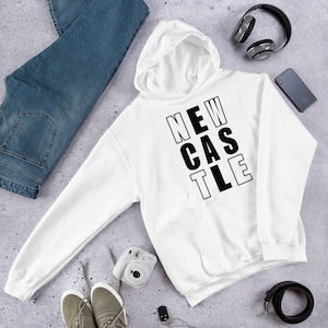 Newcastle, the Toon, Newcastle gift, Geordie gift, Newcastle upon Tyne unisex hoodie for the toon army Geordie.