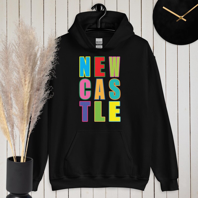 Newcastle, the Toon, Newcastle gift, Geordie gift, Newcastle upon Tyne unisex hoodie for the toon army Geordie. Howay the lads