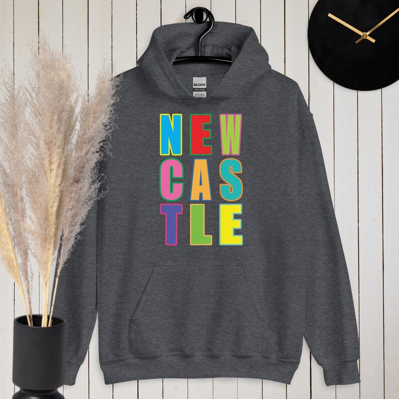 Newcastle, the Toon, Newcastle gift, Geordie gift, Newcastle upon Tyne unisex hoodie for the toon army Geordie. Howay the lads