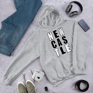 Newcastle, the Toon, Newcastle gift, Geordie gift, Newcastle upon Tyne unisex hoodie for the toon army Geordie.