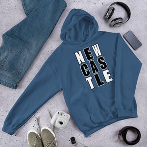 Newcastle, the Toon, Newcastle gift, Geordie gift, Newcastle upon Tyne unisex hoodie for the toon army Geordie.