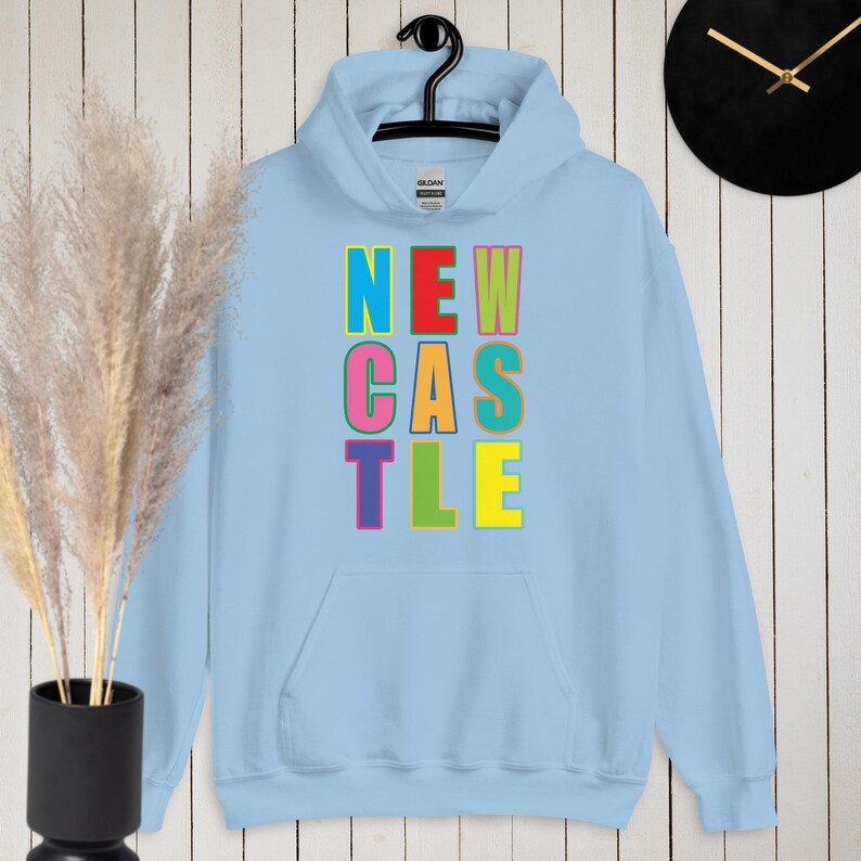 Newcastle, the Toon, Newcastle gift, Geordie gift, Newcastle upon Tyne unisex hoodie for the toon army Geordie. Howay the lads