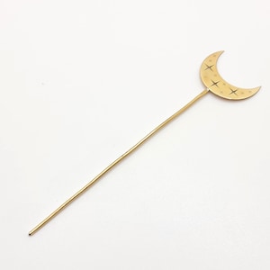 Handgemachte Haarnadel, Himmlischer Haarschmuck, Haarnadel, Halbmond Haarschmuck,(DDP USA)