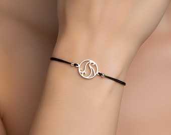 Sterling Silver Zodiac Fire Element Bracelet, Aries, Leo, Sagittarius Gift