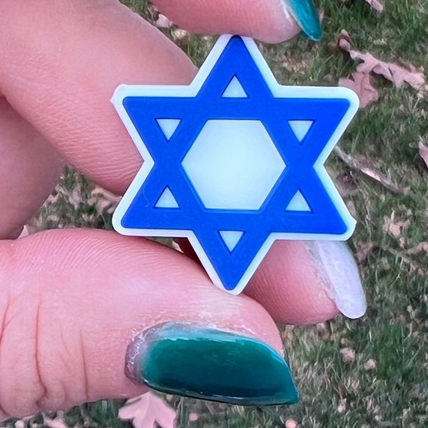 Star Of David Magen David Hanukkah Chanukkah Jewish Silicone Focal Bead