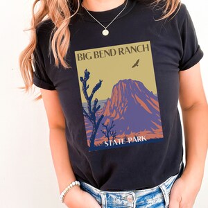 Big Bend Ranch STATE PARK T-Shirt,  Half Dome Unisex Travel Shirt for Men or Women, Nature-lover Gift for Him or Her, Texas Shirt