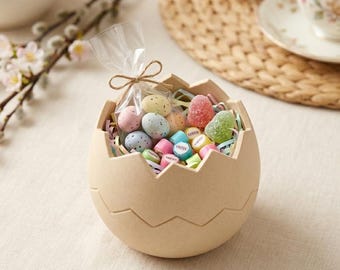 Easter Egg Candy Bowl STL File, Broken Egg Basket 3D Print, Easter Candy Holder, Treat Container, Spring Decor STL, Digital Download