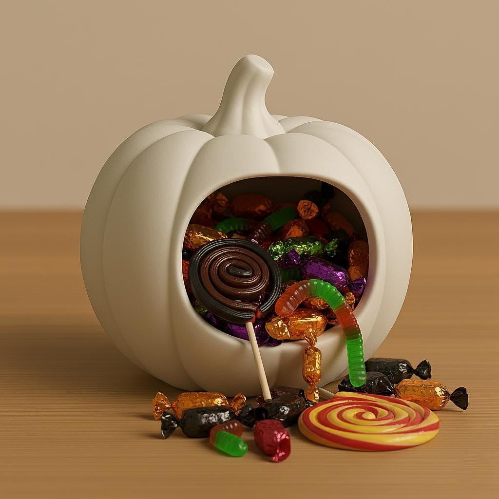Pumpkin Candy Bowl STL File | 3D Printable Halloween Candy Holder