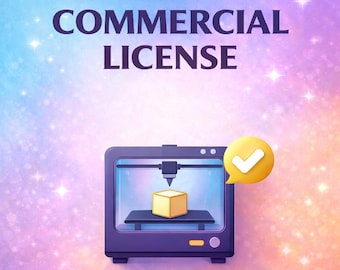 Commercial License for 3D Printed Products