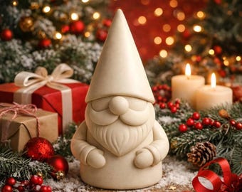 Christmas Gnome STL – Minimal Nordic Gnome – Holiday Decor Figurine – 3D Printable Gnome File – Digital Download