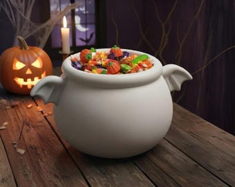 Halloween Candy Bowl STL File | Witch Cauldron STL | 3D Printable Spooky Candy Holder | Cute Halloween Decor | Digital Download STL