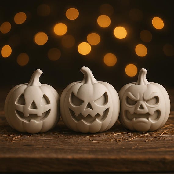 3D Halloween Pumpkin STL Bundle: Jack O'Lantern 3D Print Files (Digital Download)