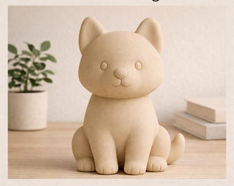 Nordic Minimal Dog STL File | Cute Dog Figurine | 3D Printable Animal Decor | Scandinavian Style | Digital Download