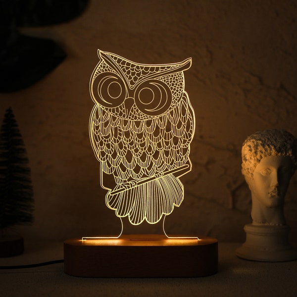 Owl Lamp Etsy