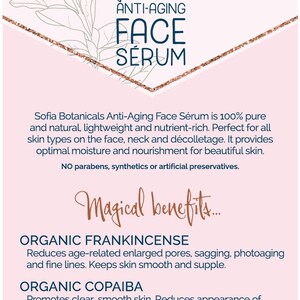 Renewing Face Serum (1 oz) Organic, Plant-Powered, Antioxidant Serum for Optimal Nourishment and Revitalized Skin. image 6