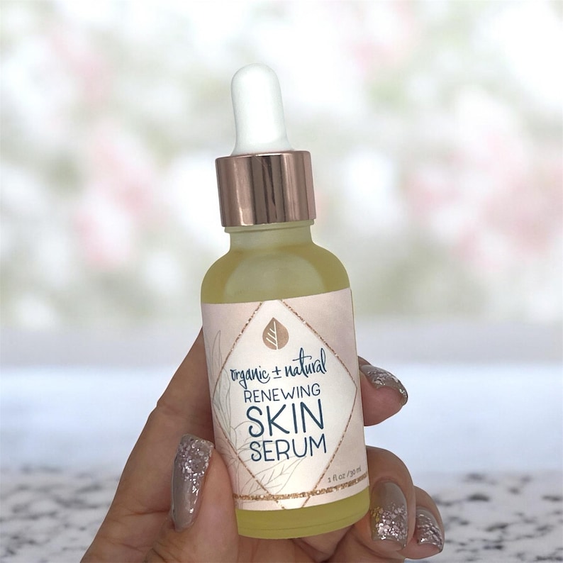 Renewing Face Serum (1 oz) Organic, Plant-Powered, Antioxidant Serum for Optimal Nourishment and Revitalized Skin. image 1