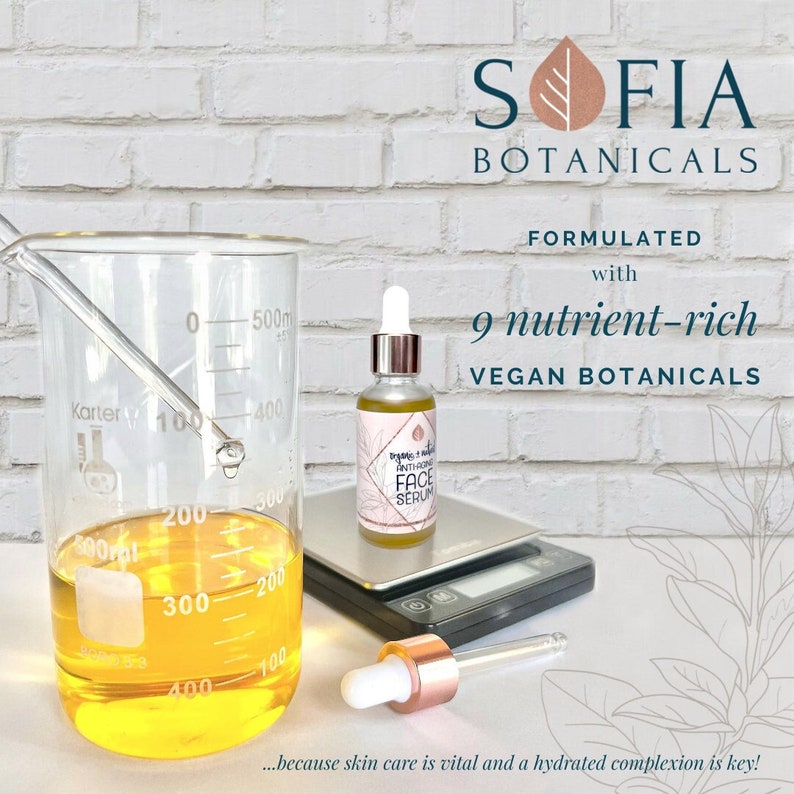 Renewing Face Serum (1 oz) Organic, Plant-Powered, Antioxidant Serum for Optimal Nourishment and Revitalized Skin. image 8