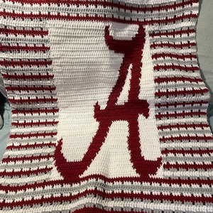 Creative Knitwear Alabama Crimson Tide Baby Blanket – 33” X 36”, Cotton, NCAA Licensed