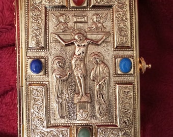 Gospel pocket brass gold plated 14cm x 10,5cm