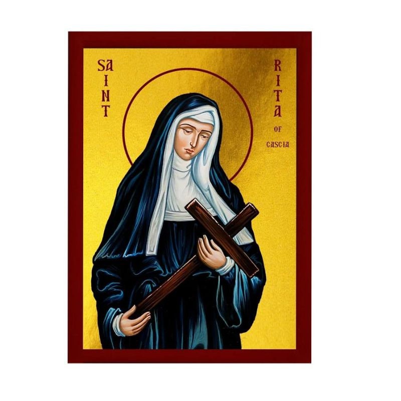 Saint Rita Icon Handmade Greek Catholic Icon St Rita of Etsy