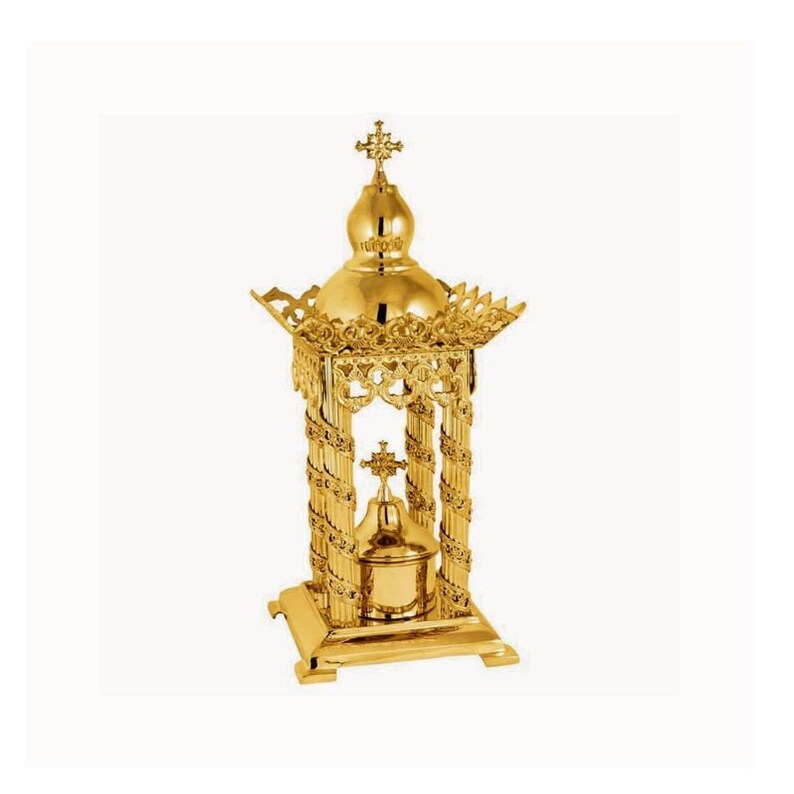 Christian Gold Plated Bronze Handmade Altar Tabernacle Etsy