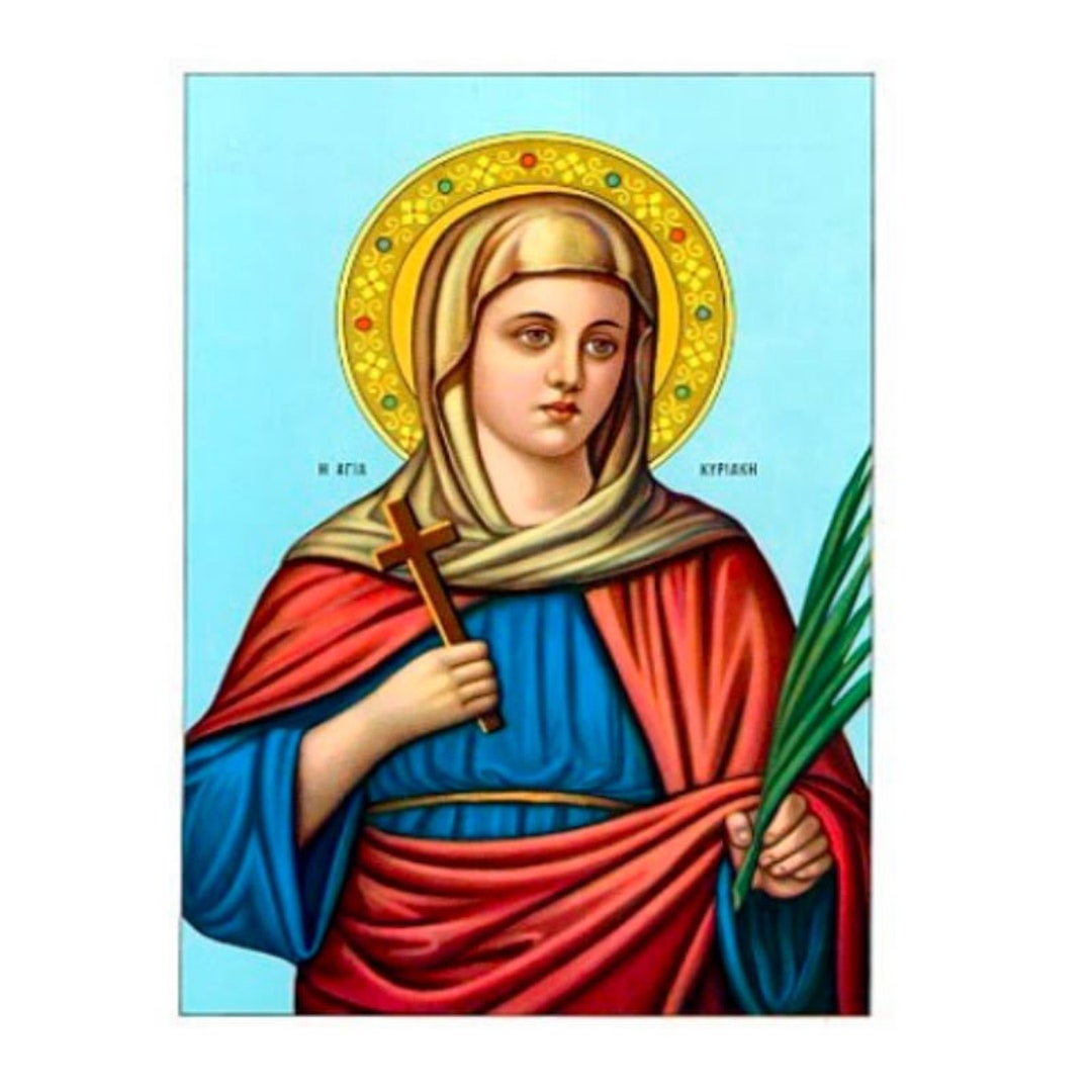 Saint Kyriaki, Handmade Greek Orthodox Icon , Lithography Etsy