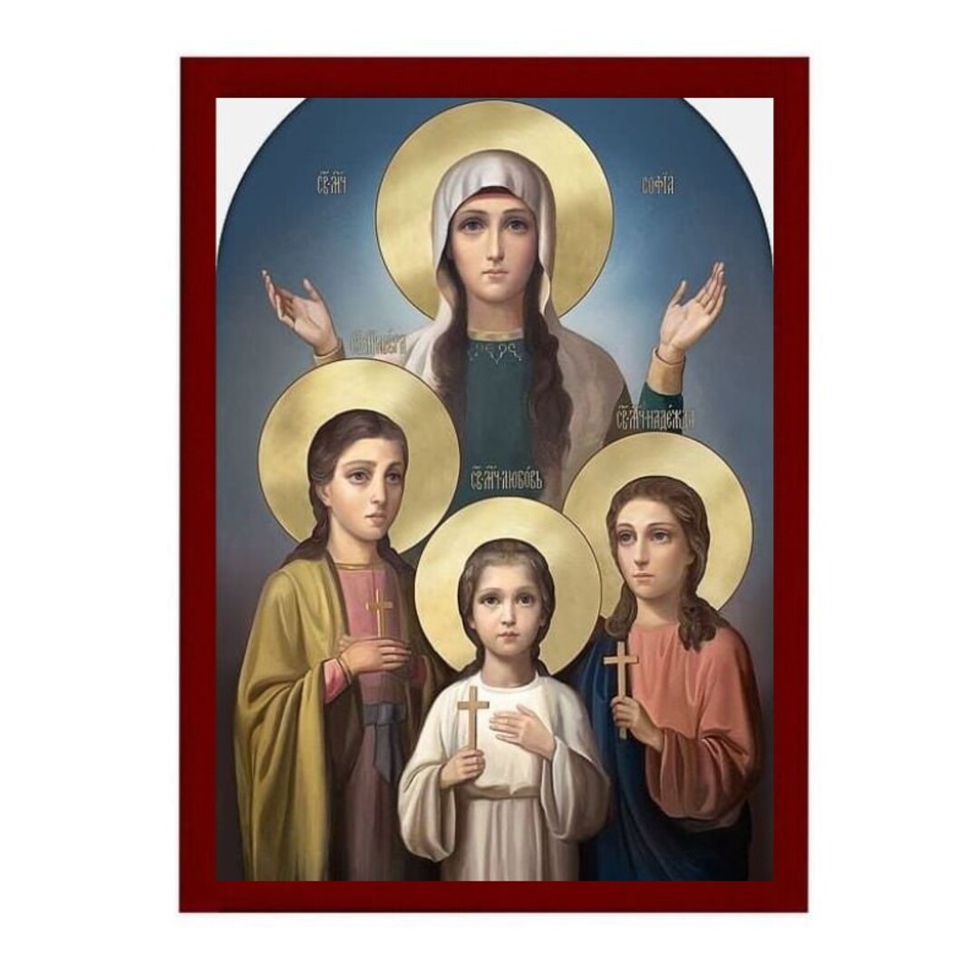 Saint Sofia agapi pistis and Elpis Handmade Greek Orthodox - Etsy New ...