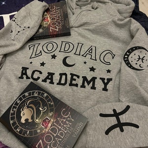 Zodiac Academy Hoodie with star sign *Officially licenced merchandise*