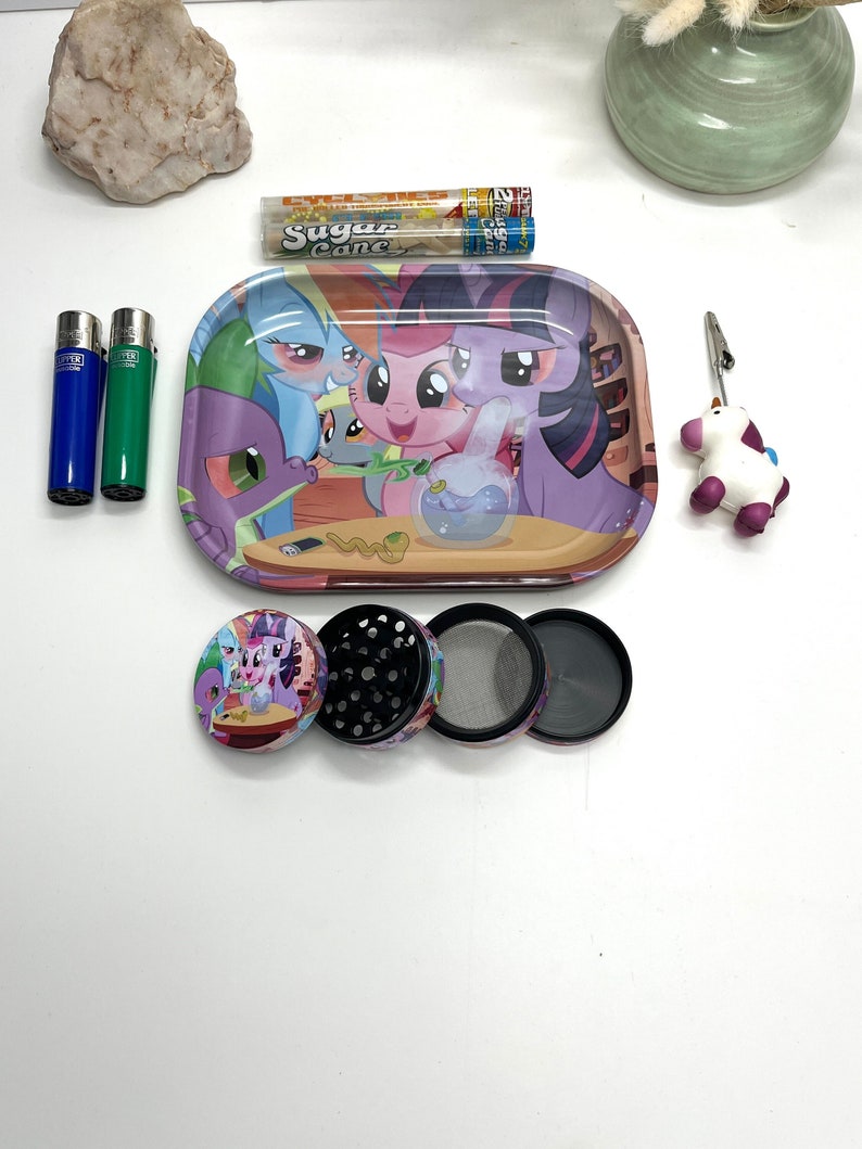 Cute Mini Pony Rolling Tray and Grinder Girly Grinder Set Etsy