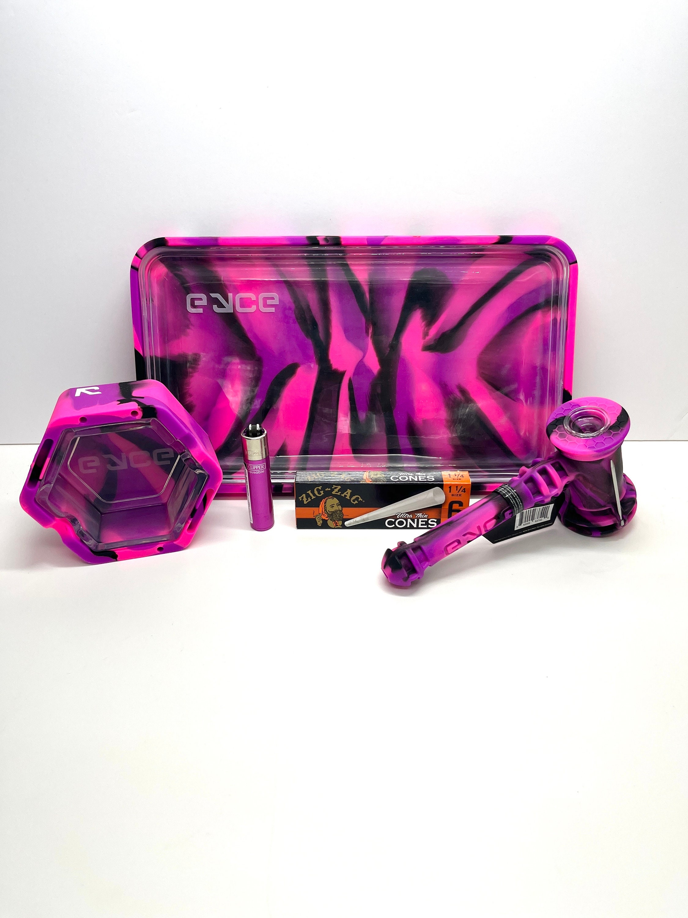 Cyberpunk Baddie Pink Smoke Set Goth Princess Smoking Set 