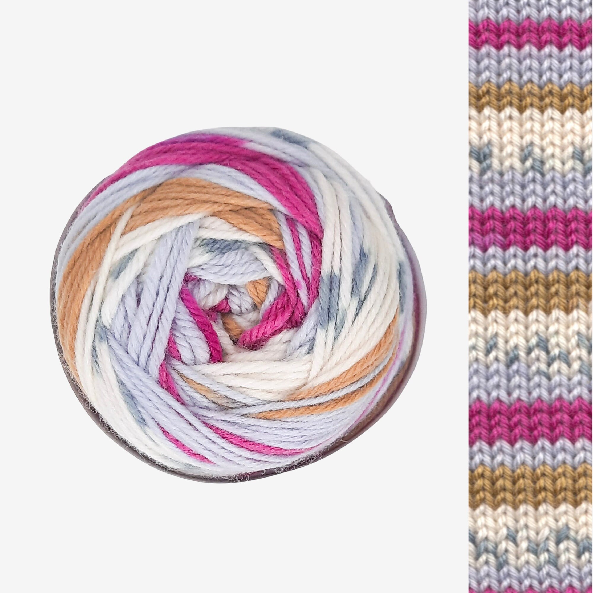 Self Patterning Yarn Fair Isle Yarn by EYB Self Striping Etsy