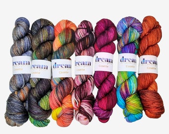 Cosette by Dream in Color Yarn, Dk Yarn, Variegated Yarn, Hand Dyed Yarn, DK Weight Yarn with Nylon, Sock Yarn, Wool and Cashmere Yarn, Knit