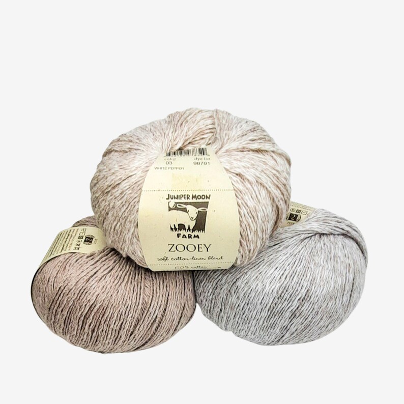 Juniper Moon Farms Zooey Yarn Cotton Linen Yarn DK Weight Etsy
